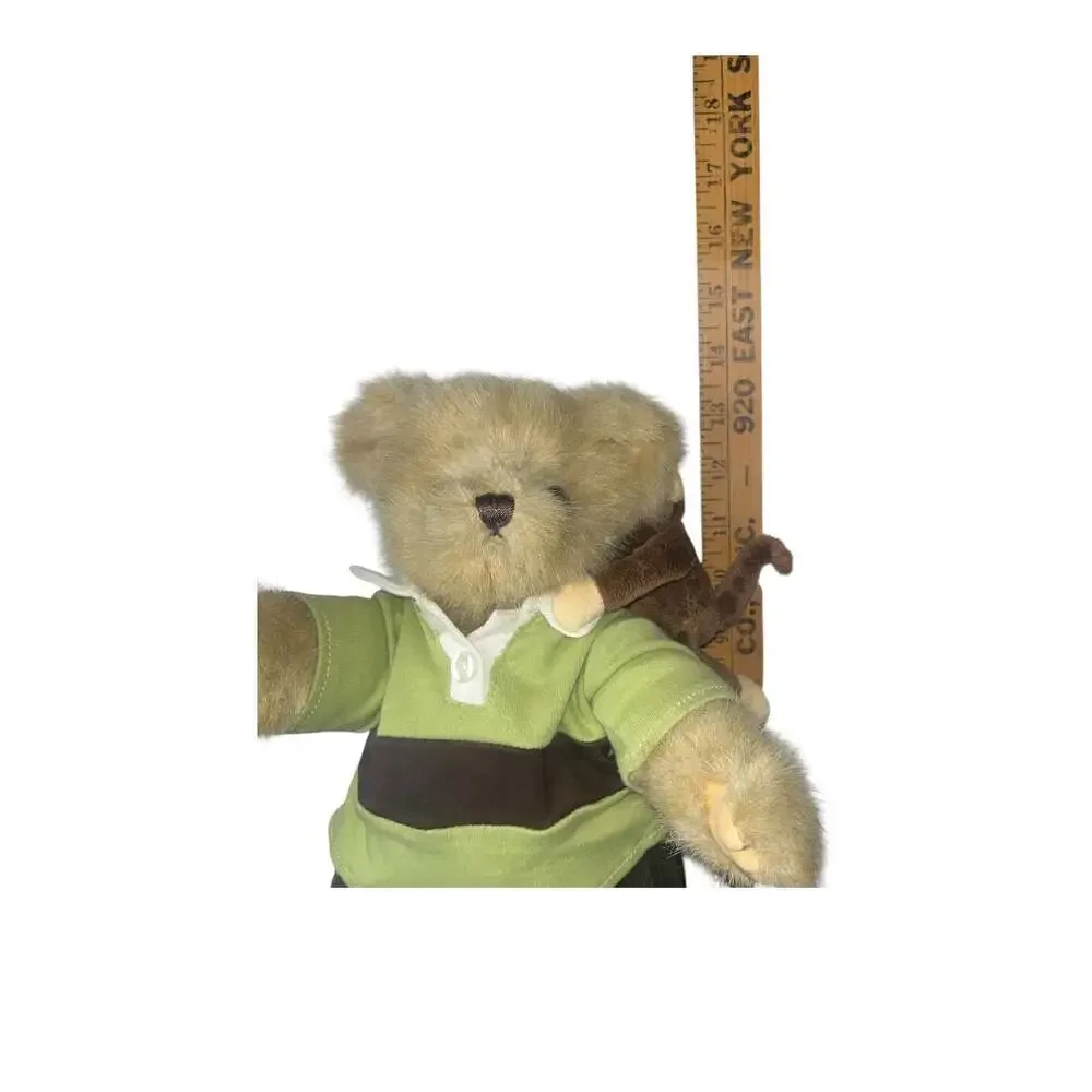 North American Bear Co. Fuzzy Vandebear Teddy Bear with Monkey Accessory